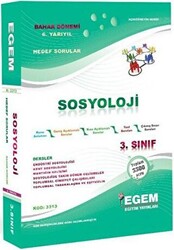 Açıköğretim Sosyoloji 3. Sınıf 6. Yarıyıl Bahar Dönemi Konu Anlatımlı Soru Bankası - 1