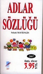 Adlar Sözlüğü - 1