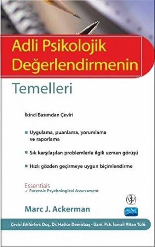 Adli Psikolojik Değerlendirmenin Temelleri - 1