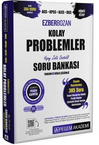 AGS-KPSS-ALES-DGS Ezberbozan Kolay Problemler Tamamı Çözümlü Soru Bankası - 1