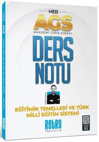 AGS Türk Milli Eğitim Sistemi ve Eğitimin Temelleri Ders Notu - 1