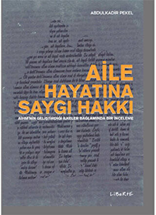 Aile Hayatına Saygı Hakkı - 1