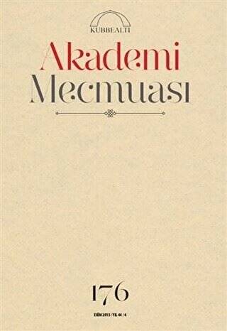 Akademi Mecmuası Sayı: 176 Ekim 2015 - 1