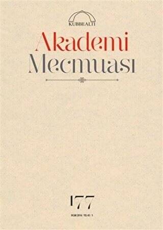 Akademi Mecmuası Sayı: 177 Ocak 2016 - 1