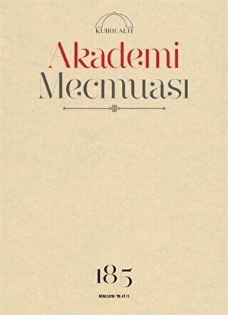 Akademi Mecmuası Sayı: 185 Ocak 2018 - 1