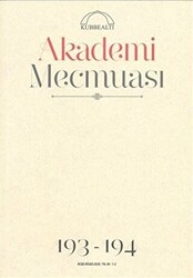 Akademi Mecmuası Sayı: 193-194 Kasım - Aralık 2019 - 1