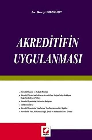 Akreditifin Uygulanması - 1