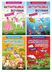 Aktivitelerle Boyama Kitabım Seti 4 Kitap Takım - 1