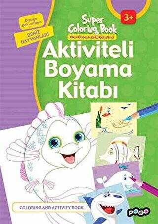 Aktiviteli Boyama Kitabı Deniz Hayvanları - 1