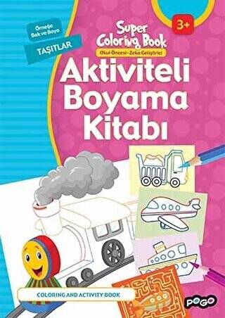 Aktiviteli Boyama Kitapları Taşıtları - 1