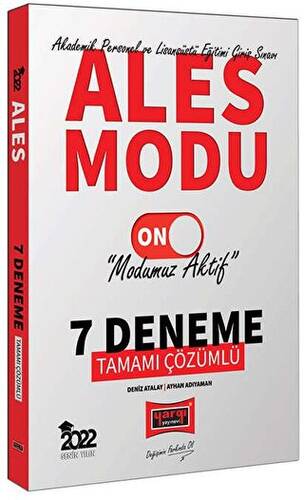 ALES Modu Tamamı Çözümlü 7 Deneme - 1