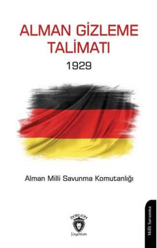 Alman Gizleme Talimatı 1929 - 1