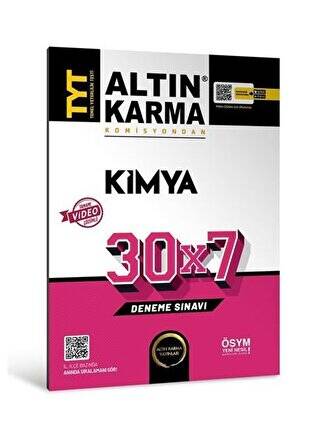 Altınkarma TYT Kimya 30X7 Deneme Sınavı 2023 - 1