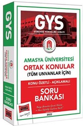 Amasya Üniversitesi GYS Konu Özetli Açıklamalı Soru Bankası - 1