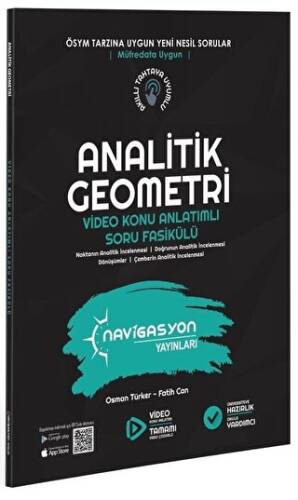 Analitik Geometri Video Konu Anlatımlı Soru Fasikülü - 1