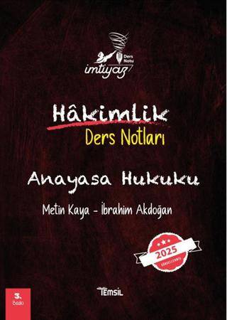 Anayasa Hukuku Hakimlik Ders Notları - 1