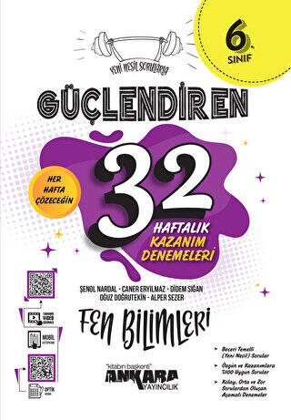 6. Sınıf Güçlendiren 32 Haftalık Fen Bilimleri Kazanım Denemeleri - 1