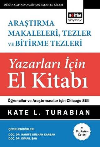 Araştırma Makaleleri, Tezler Ve Bitirme Tezleri Yazarları İçin El Kitabı - 1