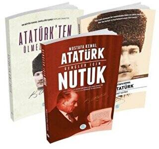 Atatürkten Ölmez Sözler, Gençler İçin Nutuk, Mustafa Kemal Atatürk Biyografi 3 Kitap Takım - 1