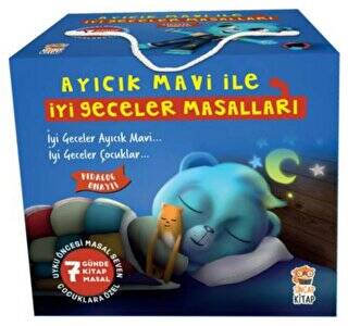 Ayıcık Mavi ile İyi Geceler Masalları Seti 7 Kitap Takım - 1