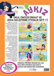 Aykız Okul Öncesi Dikkat ve Zeka Geliştirme Etkinlik Seti +5 8 Kitap Takım - 1