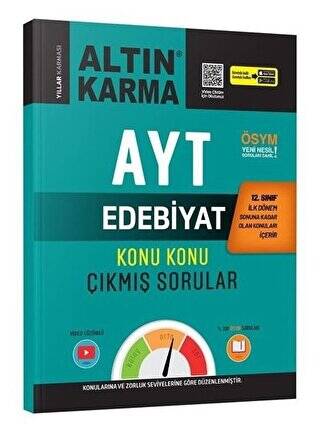 AYT 12. Sınıf 1. Dönem Edebiyat Konu Konu Çıkmış Sorular - 1