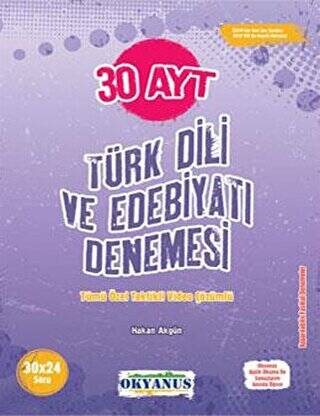 AYT 30 Türk Dili Ve Edebiyatı Denemesi - 1