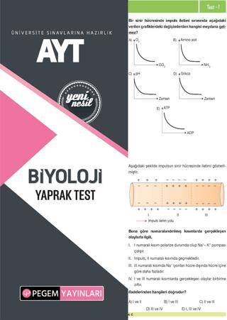 AYT Biyoloji Yaprak Test - 1