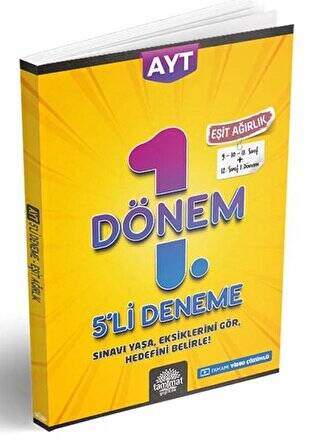 AYT Eşit Ağırlık 1.Dönem 5`li Deneme - 1