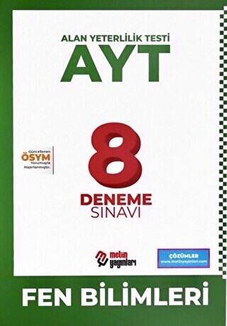 AYT Fen Bilimleri 8 Deneme Sınavı - 1