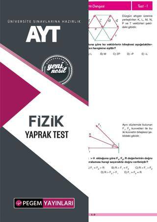 AYT Fizik Yaprak Test - 1