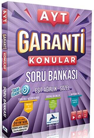 Ayt Garanti Konular Esit Ağırlık Sözel Soru Bankası - 1