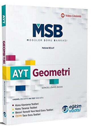 AYT Geometri MSB Modüler Soru Bankası - 1