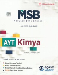 AYT Kimya Güncel MSB Modüler Soru Bankası Eğitim Vadisi - 1