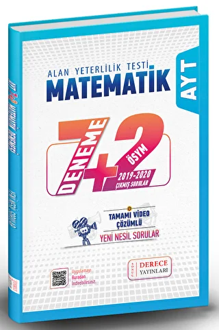 AYT Matematik 7+2 Deneme Video Çözümlü - 1