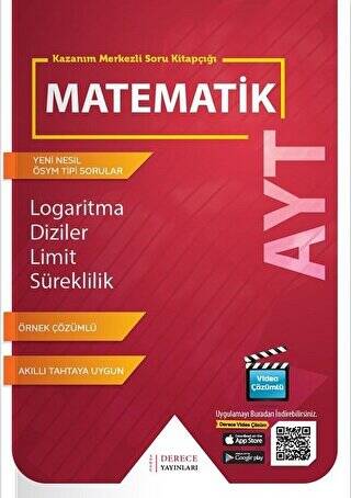 AYT Matematik Logaritma Diziler Limit Süreklilik Kazanım Merkezli Soru Kitapçığı - 1