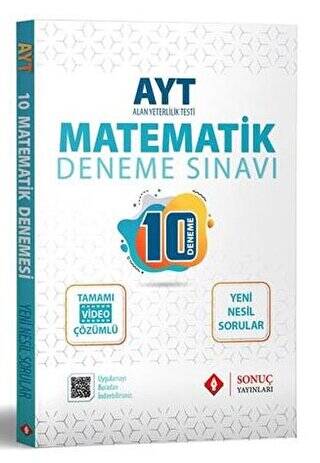 AYT Matematik Tamamı Video Çözümlü 10 Deneme - 1