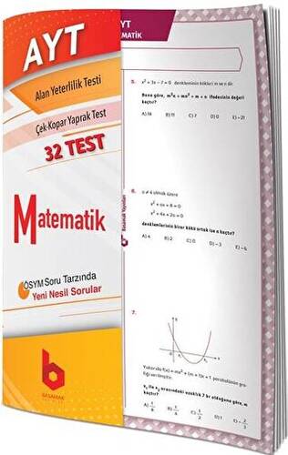 AYT Matematik Temel Yeterlilik Çek Kopar Yaprak Test - 1