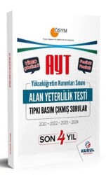 AYT Son 4 Yıl Tıpkı Basım Çıkmış Sorular ve Video Çözümleri - 1