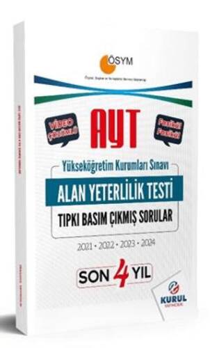 AYT Son 4 Yıl Tıpkı Basım Çıkmış Sorular ve Video Çözümleri - 1