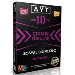 AYT Sosyal Bilimler-2 Son 10 Yıl Çıkmış Sorular 10 Deneme - 1