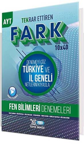 AYT Tekrar Ettiren Fark 10X40 Fen Bilimleri Denemeleri - 1