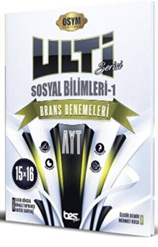 AYT ULTİ SERİSİ Sosyal Bilimler -1 15 x 16 Branş Denemeleri - 1