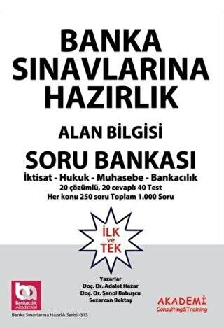 Banka Sınavlarına Hazırlık Alan Bilgisi Soru Bankası - 1