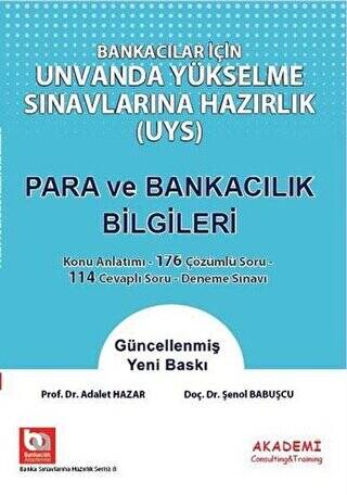 Bankacılar İçin Unvanda Yükselme Sınavlarına Hazırlık Para ve Bankacılık Bilgileri - 1