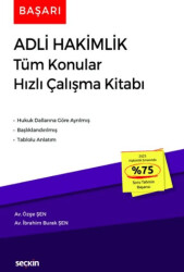 Başarı – Adli Hakimlik Tüm Konular Hızlı Çalışma Kitabı - 1