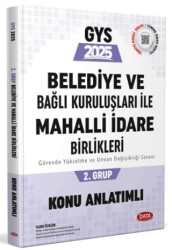 Belediye ve Bağlı Kuruluşları ile Mahalli İdare Birlikleri 2. Grup Konu Anlatımlı - 1