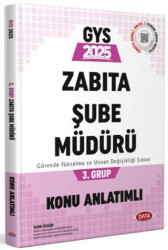 Belediye Zabıta Personeli Zabıta Şube Müdürü 3. Grup Konu Anlatımlı - 1