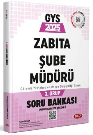 Belediye Zabıta Personeli Zabıta Şube Müdürü 3. Grup Soru Bankası - 1