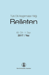 Belleten Cilt: 65 Sayı: 1-2017 Yaz - 1